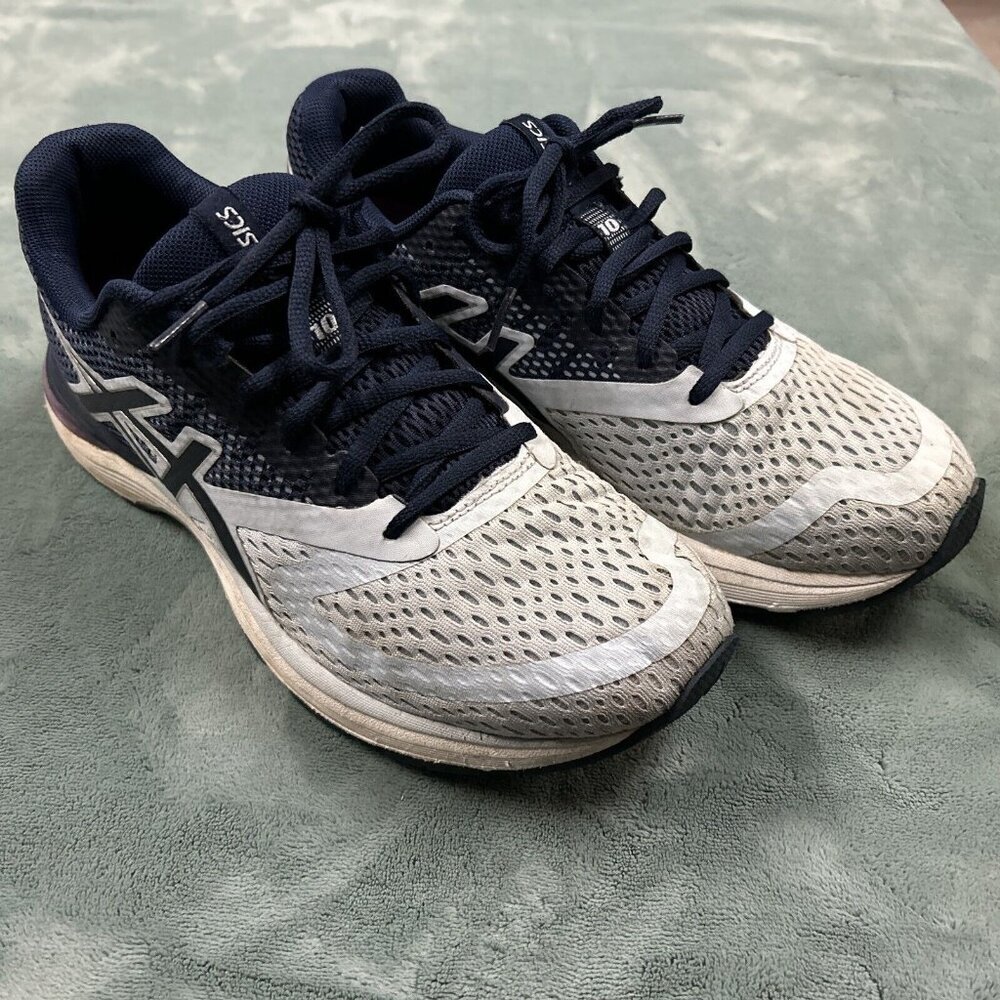 asics pulse 10 gel shoe 1012A010 size 9.5 two tone Navy / Powder Blue - Picture 11 of 13